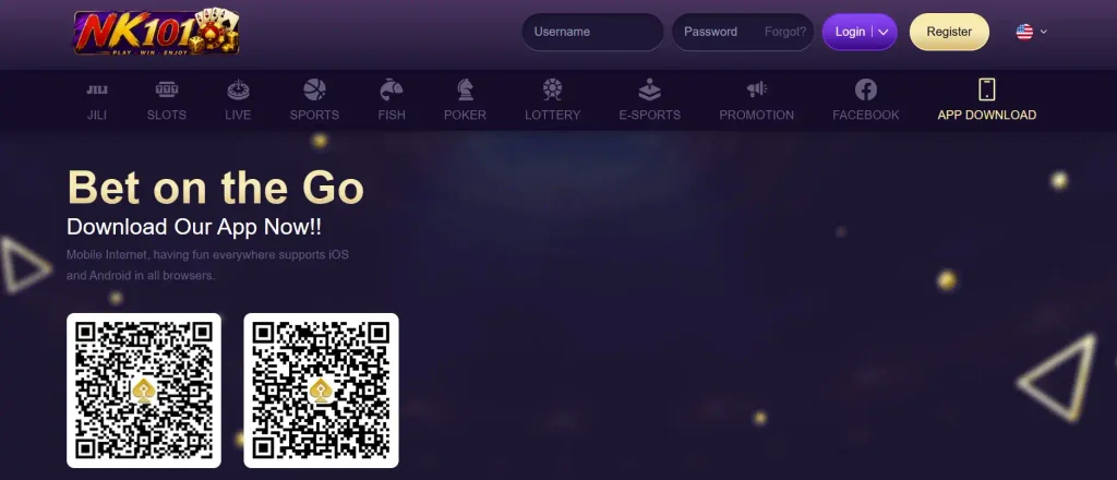 NK101 Live Casino on Mobile