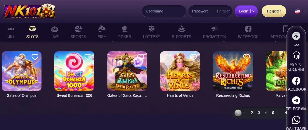 NK101 Free Slots